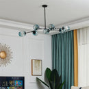 DecorBites™ Nordic Glass Ball LED Chandelier Black Gold