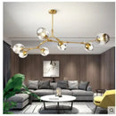 DecorBites™ Nordic Glass Ball LED Chandelier Black Gold