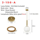 DecorBites™ Nordic Glass Ball Pendant Light - Modern Decor