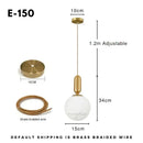 DecorBites™ Nordic Glass Ball Pendant Light - Modern Decor