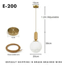 DecorBites™ Nordic Glass Ball Pendant Light - Modern Decor