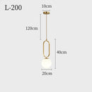 DecorBites™ Nordic Glass Ball Pendant Light - Modern Decor
