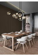 DecorBites™ Nordic Glass Bubble LED Chandelier - Black
