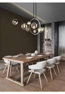 Black Bubble Glass Chandelier