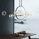 Black Bubble Glass Chandelier