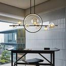 Black Bubble Glass Chandelier