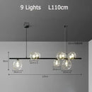 Black Bubble Glass Chandelier