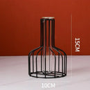 DecorBites™ Nordic Golden Iron Hydroponic Table Vase