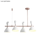 DecorBites™ Nordic Hanging Chandelier - Metal Horn Shade, Black/White - 4/6 Lights for Dining Room or Island Lighting