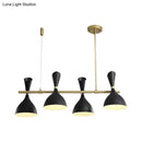 DecorBites™ Nordic Hanging Chandelier - Metal Horn Shade, Black/White - 4/6 Lights for Dining Room or Island Lighting
