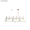 DecorBites™ Nordic Hanging Chandelier - Metal Horn Shade, Black/White - 4/6 Lights for Dining Room or Island Lighting