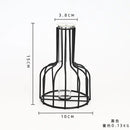 DecorBites™ Nordic Iron Golden Hydroponic Vase with Dried Flowers