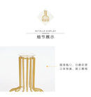 DecorBites™ Nordic Iron Golden Hydroponic Vase with Dried Flowers