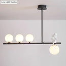 DecorBites™ Nordic Island Angel Pendant Light with Opal Glass Shade