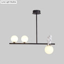 DecorBites™ Nordic Island Angel Pendant Light with Opal Glass Shade
