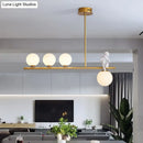 DecorBites™ Nordic Island Angel Pendant Light with Opal Glass Shade