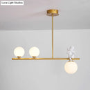 DecorBites™ Nordic Island Angel Pendant Light with Opal Glass Shade