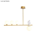DecorBites™ Nordic Island Angel Pendant Light with Opal Glass Shade