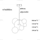 DecorBites™ Nordic LED Bubble Chandelier for Home Lighting
