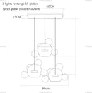 DecorBites™ Nordic LED Bubble Chandelier for Home Lighting