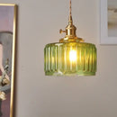 DecorBites™ Nordic LED Pendant Light Green Glass Hanging Fixture