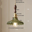 DecorBites™ Nordic LED Pendant Light Green Glass Hanging Fixture