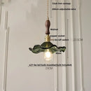 DecorBites™ Nordic LED Pendant Light Green Glass Hanging Fixture