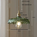 DecorBites™ Nordic LED Pendant Light Green Glass Hanging Fixture
