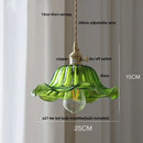 DecorBites™ Nordic LED Pendant Light Green Glass Hanging Fixture