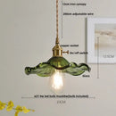 DecorBites™ Nordic LED Pendant Light Green Glass Hanging Fixture
