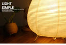 Wabi sabi white paper led table lamp bedroom lantern light