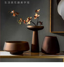 DecorBites™ Nordic Luxe Frosted Glass Vase/Table Decoration