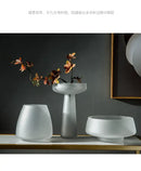 DecorBites™ Nordic Luxe Frosted Glass Vase/Table Decoration