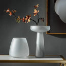DecorBites™ Nordic Luxe Frosted Glass Vase/Table Decoration