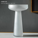 DecorBites™ Nordic Luxe Frosted Glass Vase/Table Decoration