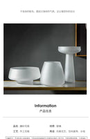 DecorBites™ Nordic Luxe Frosted Glass Vase/Table Decoration