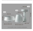 DecorBites™ Nordic Luxe Frosted Glass Vase/Table Decoration