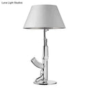 DecorBites™ Nordic Modern AK47 Gun_Lounge Silvery Gold Lustre Bedroom Lamp LED Floor Lamps Kids Children Room Fixtures Home Loft Decor