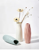 DecorBites™ Nordic Plastic Vase for Modern Home Decor