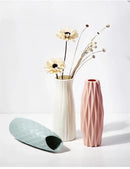DecorBites™ Nordic Plastic Vase for Modern Home Decor