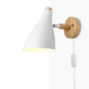 DecorBites™ Nordic Plug In Wood Wall Sconce