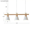DecorBites™ Nordic Shaded Hanging Island Light Metal Pendant with Bird Decor - 3-Head Dining Room Drop