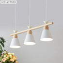 DecorBites™ Nordic Shaded Hanging Island Light Metal Pendant with Bird Decor - 3-Head Dining Room Drop