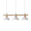 DecorBites™ Nordic Shaded Hanging Island Light Metal Pendant with Bird Decor - 3-Head Dining Room Drop