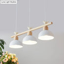 DecorBites™ Nordic Shaded Hanging Island Light Metal Pendant with Bird Decor - 3-Head Dining Room Drop
