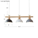 DecorBites™ Nordic Shaded Hanging Island Light Metal Pendant with Bird Decor - 3-Head Dining Room Drop