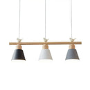 DecorBites™ Nordic Shaded Hanging Island Light Metal Pendant with Bird Decor - 3-Head Dining Room Drop