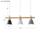 DecorBites™ Nordic Shaded Hanging Island Light Metal Pendant with Bird Decor - 3-Head Dining Room Drop