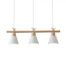 DecorBites™ Nordic Shaded Hanging Island Light Metal Pendant with Bird Decor - 3-Head Dining Room Drop