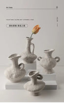 DecorBites™ Nordic Style Ceramic Flower Pot - White